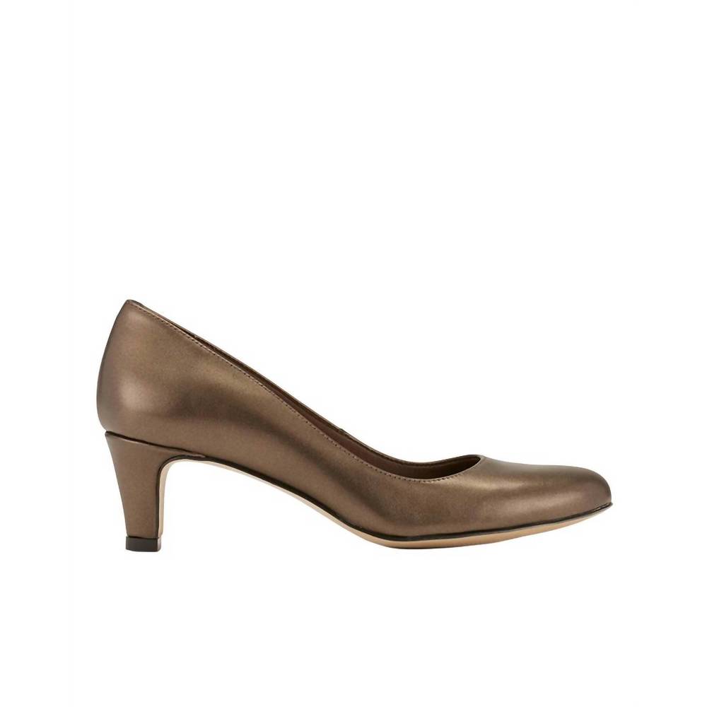 NEW THE WALKING CRADLE CO. women's joy leather pump in bronze
